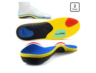 New Plantar Fasciitis Insoles Heavy Duty Arch Support Insoles Men Flat Feet Orthotic Shoe Inserts for Women Foot Heel Pain Relieve Shock Absorption Sp