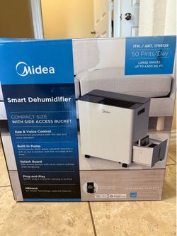Midea 50-Pint Smart Dehumidifier with Built-in Pump - Like New