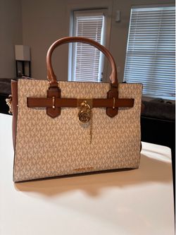 Michael Kors Signature Monogram Brown & Cream Tote Bag