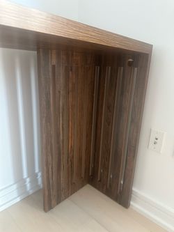 63” Rustic Brown Counter Height Bar Table – Barely Used