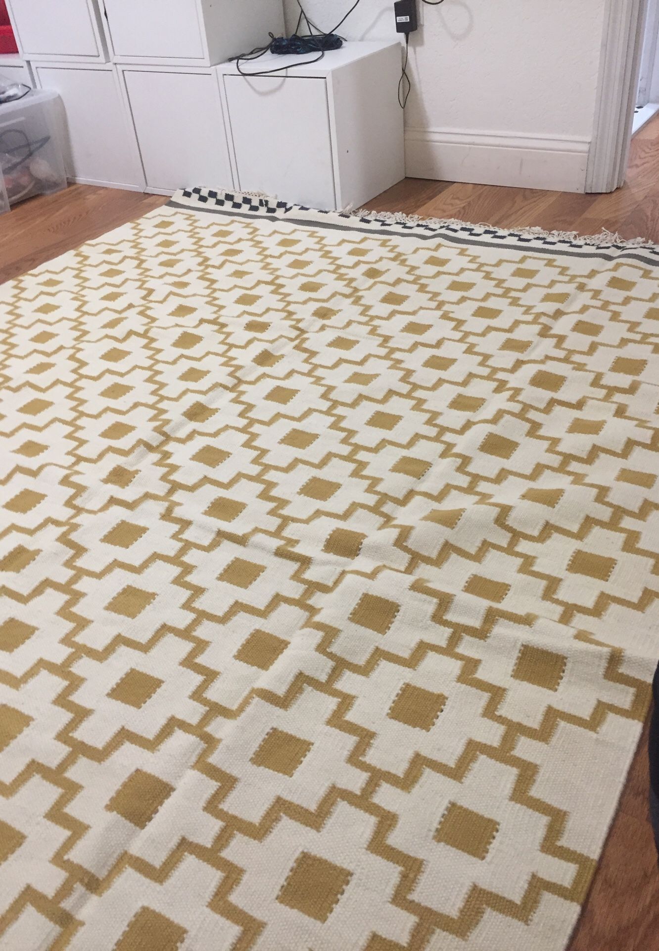 Ikea Alvin Ruta rug flat woven handmade