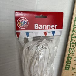 NEW! PLASTIC BANNER $10 EACH 