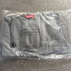 Supreme Kaws Box Chalk Logo Hoodie Sweatshirt SS21 Heather Grey Small Jordan Nike Cactus Jack Travis