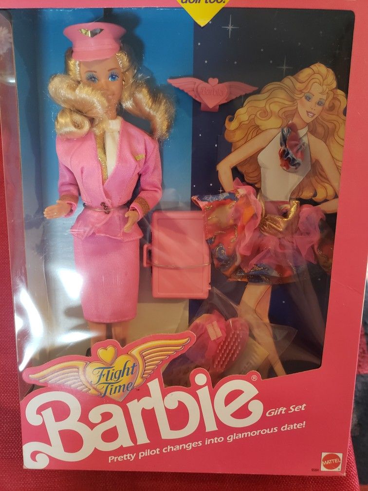 Vintage Flight Time Barbie Gift set 1989