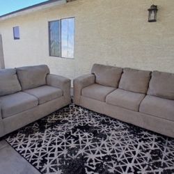 Beige Couch Set (DELIVERY AVAILABLE)
