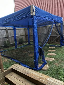 10x10 FT Pop-Up Canopy Tent with Roller Bag - Portable Instant Shade, Sturdy Iron Frame, Water-Resistant 210D Oxford Fabric, UV Protection, Easy Assem
