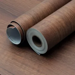 48x354 Large Walnut Wood Contact Paper Peel and Stick Wood Wallpaper