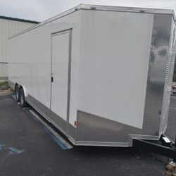 8.5x24ft Enclosed Vnose Trailer Brand New Car Truck Bike Motorcycle ATV SXS RZR UTV Hauler Moving Storage Cargo