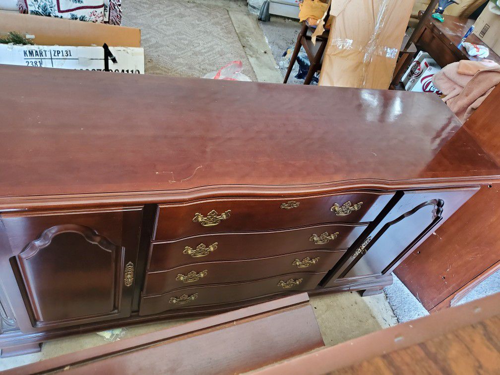 Must Go Antique Desk,  Dining Room Set With 6 Chairs And China Cabinet. 