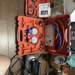 Ac Vacuum Pump And Gauges