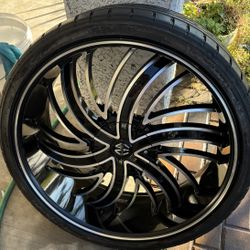 24 INCH WHEELS AND TIRES