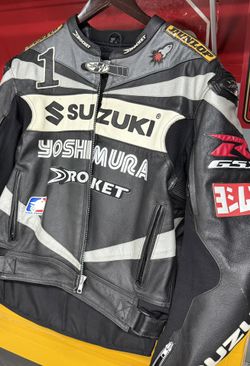 JOE ROCKET MOTORCYCLE LEATHER JACKET