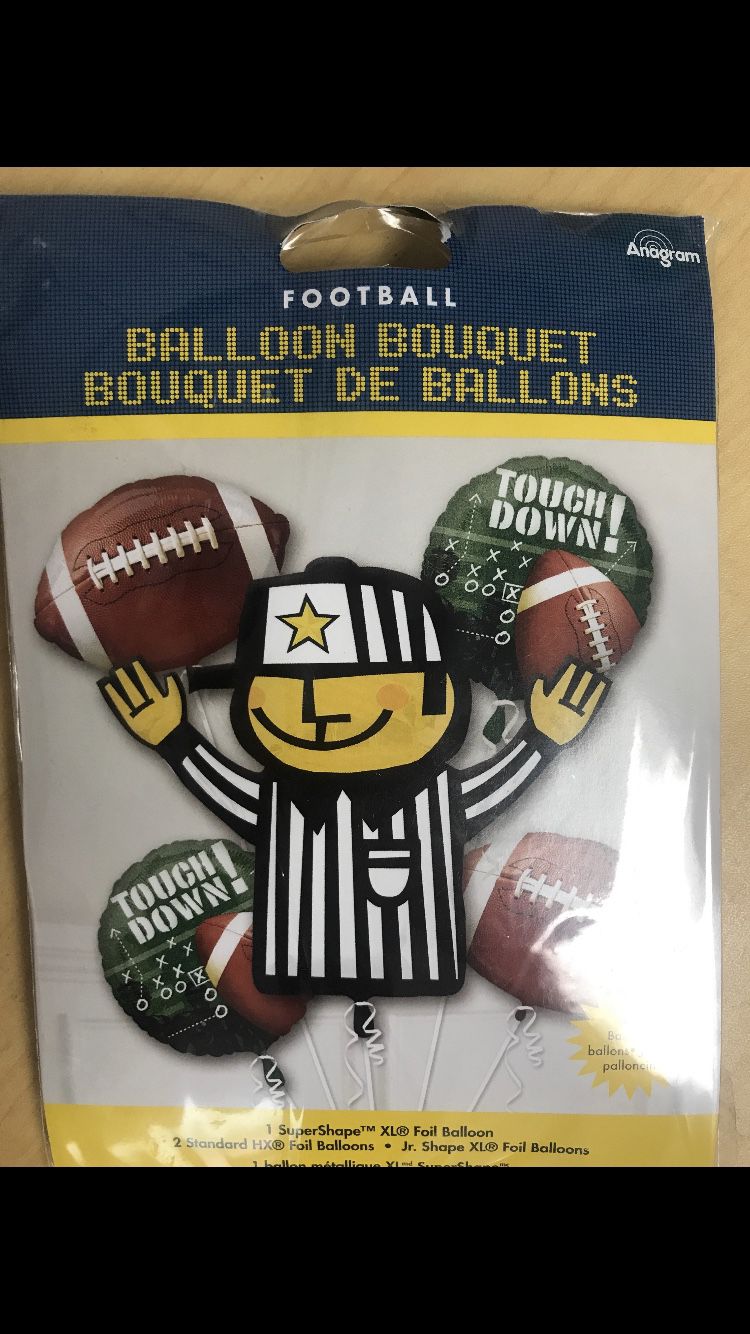 Football balloon bouquet