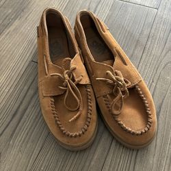 NEW - Vans Tan Suede boat shoes unisex