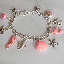 Sea Life Charms Bracelet Handmade