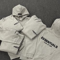 Dark Oat Essentials Hoodie