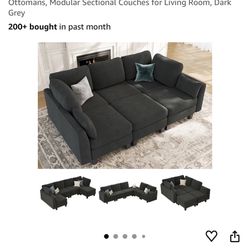 Sectional 6 Seat Sleeper Sofa