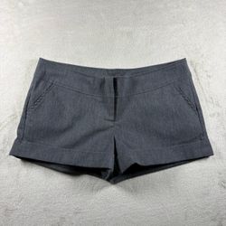 Wet Seal Micro Mini Low Rise Shorts Size M Gray Y2K Hottie Booty Surf USA #3B