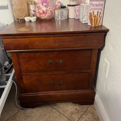 Brown Solid Wood End Table / Night Stand Furniture 