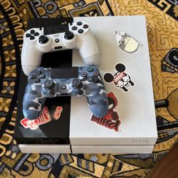 PS4 Console & Two Controllers