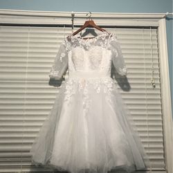 White Size 10 Lace Dress