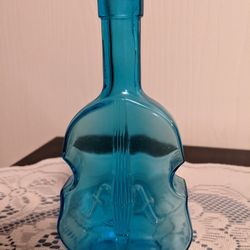 Blue Violin Bottle