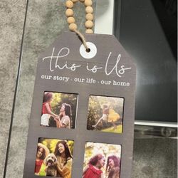 Rustic “This Is Us” 4-Photo Frame – Home Décor
