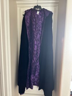 Black And Purple Wizard Cloak/Costume