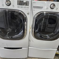 Lg Washer And Dryer Set Electric Extra Large Capacity 30-day I 