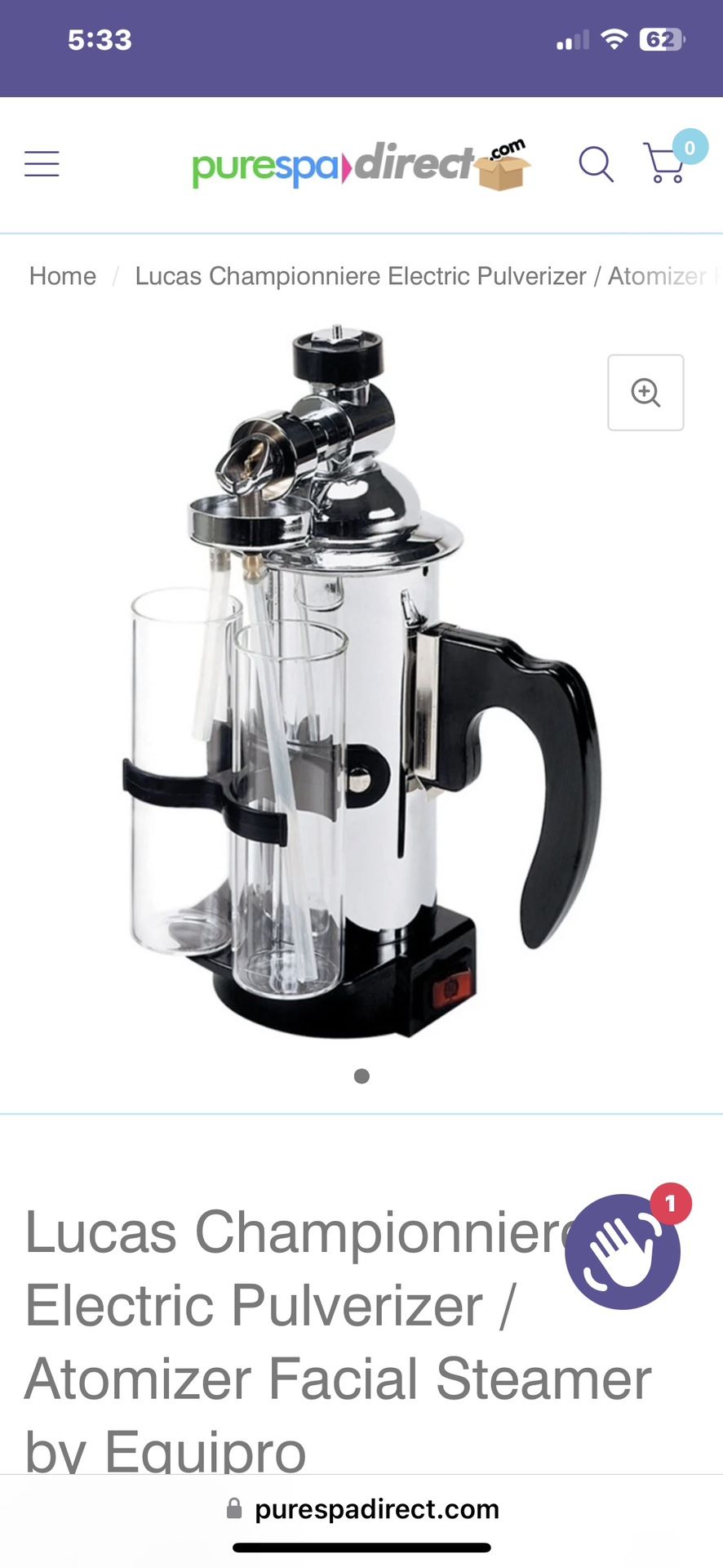Lucas Championniere Pulverized Facial Steamer