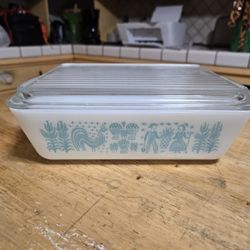 Vintage Pyrex 0503 Amish Butterprint 1 1/2 Qt Casserole Dish With Lid