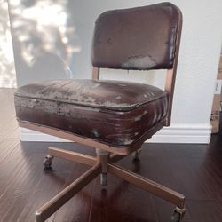 Mid century office chair . Mid century tanker chair