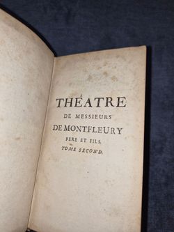 Théâtre de Montfleury Père et Fils Tome Second