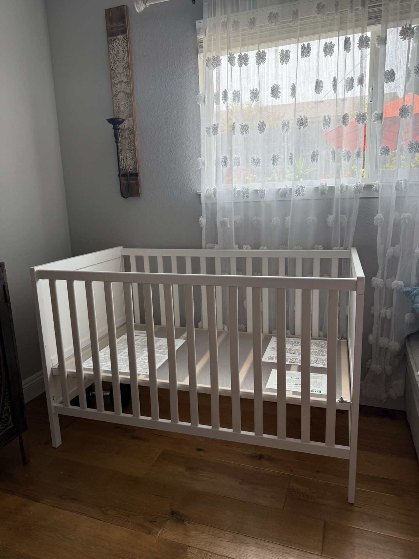 White IKEA Crib