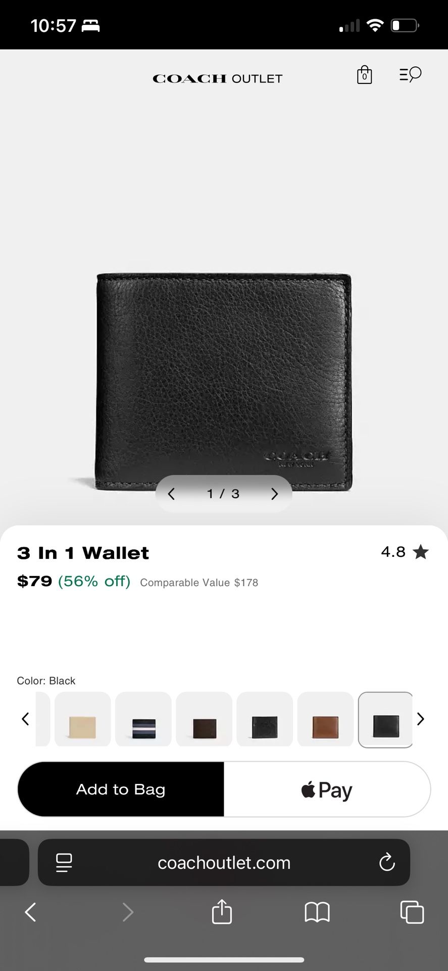 Men’s Wallet - Coach (New)