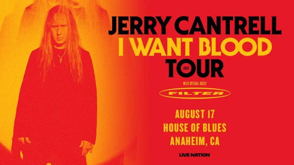 2 Tickets - Jerry Cantrell - 8/17 @ House of Blues Anaheim - $100