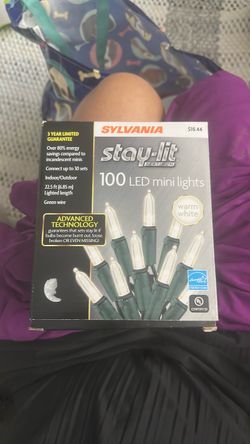 Sylvania Stay-Lit 100 LED Mini Lights Warm White