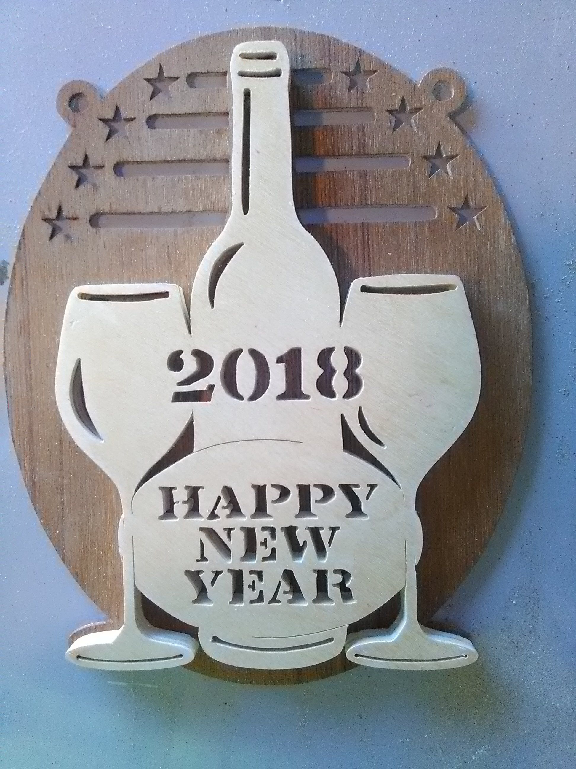 New years plaque