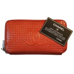 CHANEL Enamel Micro Chocolate Bar Continental Wallet