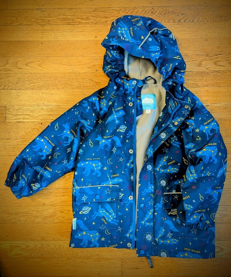 Jan & Jul Rain Jacket Fleece Lined 5T