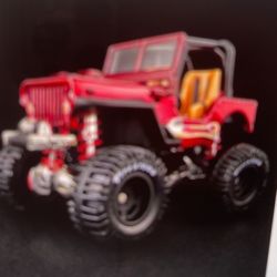 Hotwheels Redline Club Jeep ( Willys Jeep Red)