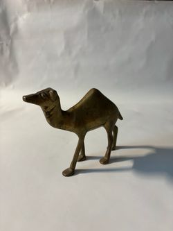 Vintage Brass Camel Figurine