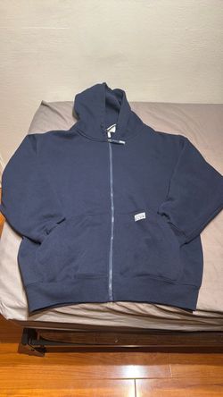 Large pro club sweater in navy blue.