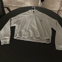 Cropped Grey Hoodie