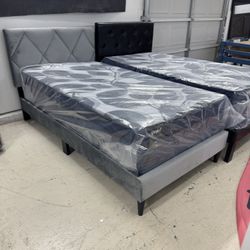 Twin Bed + Mattress 14”