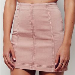 free people pink skirt