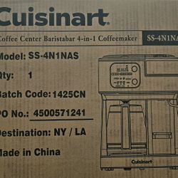 Cuisinart Coffee Center 4 In 1 Coffee Maker Brand New
