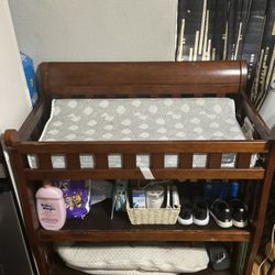 Oak Wood changing Table
