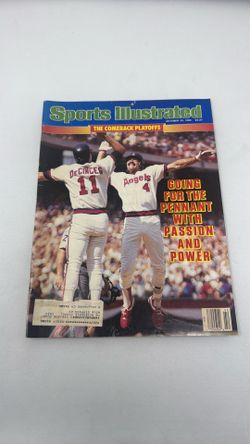 Sports Illustrated Oct 1986 baseball issue titled The Comeback Playoffs