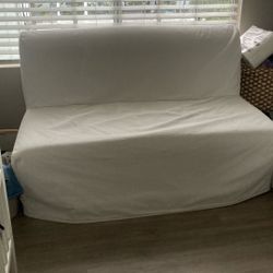 LYCKSELE LÖVÅS Sleeper sofa IKEA Includes White Cover